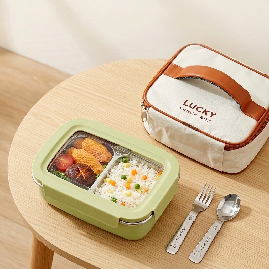 304 Stainless Steel Bento Lunc - Food Storage With Compartments recension och pris