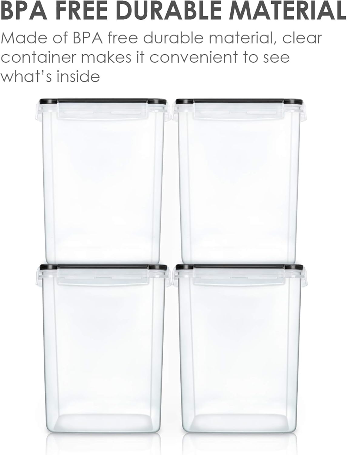 4 PCS Large Food Storage Conta - Food Storage And Container recension och pris