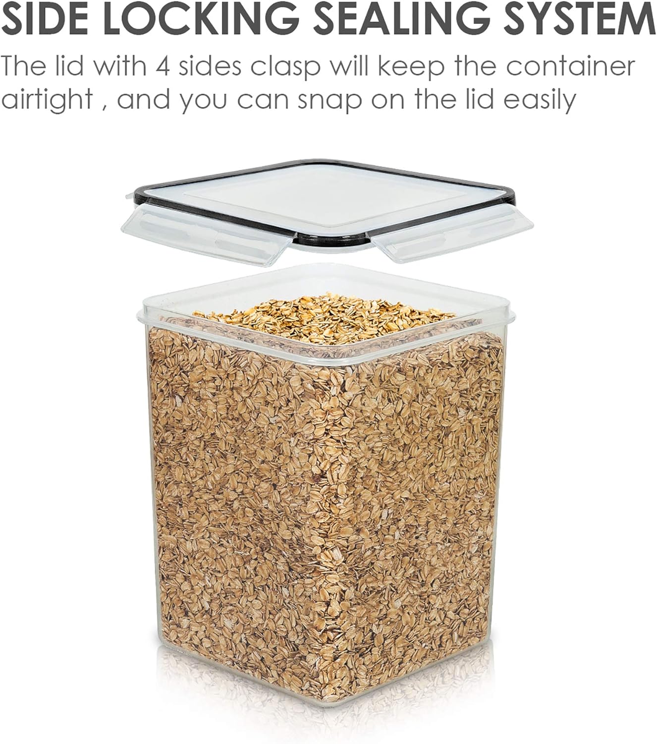 4 PCS Large Food Storage Conta - Food Storage And Container recension och pris