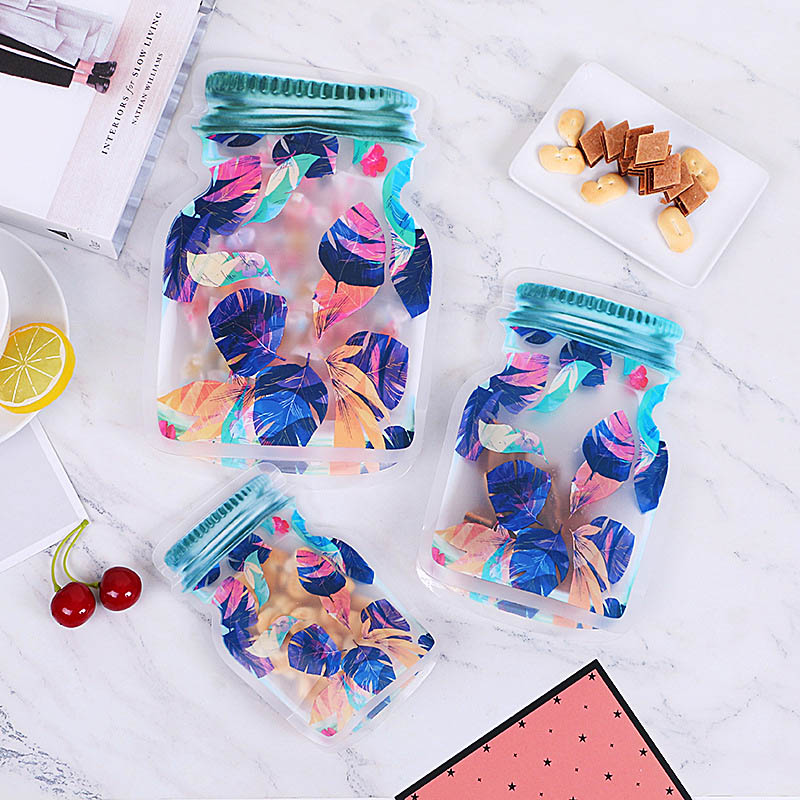 Reusable Mason Jar Zipper Bags - Food Storage Ziploc Bags recension och pris