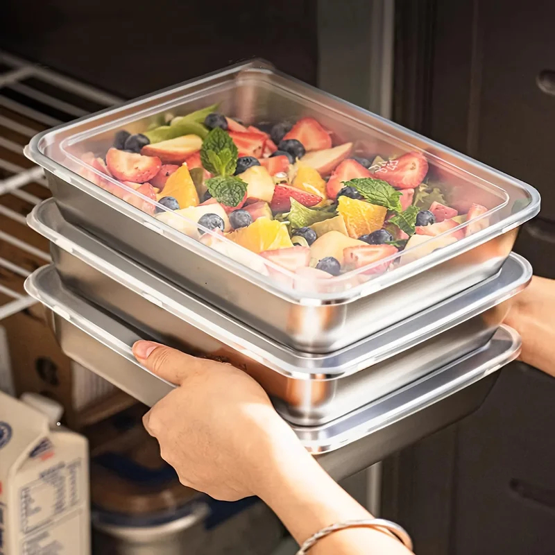 3pcs Stainless Steel Food Cont - Food Storage Heat recension och pris