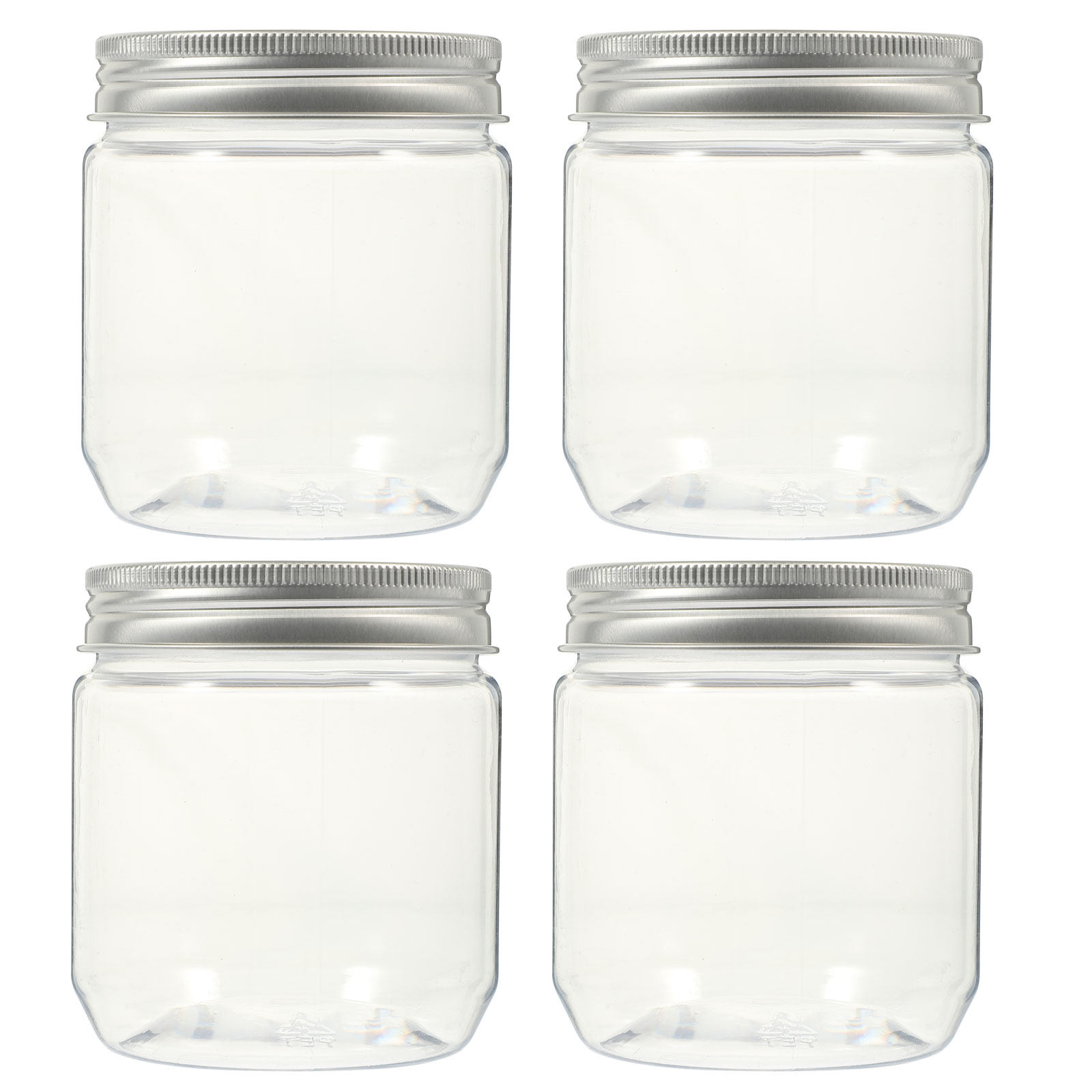 4Pcs Food Grade Airtight Clear - Food Storage Jars Plastic recension och pris