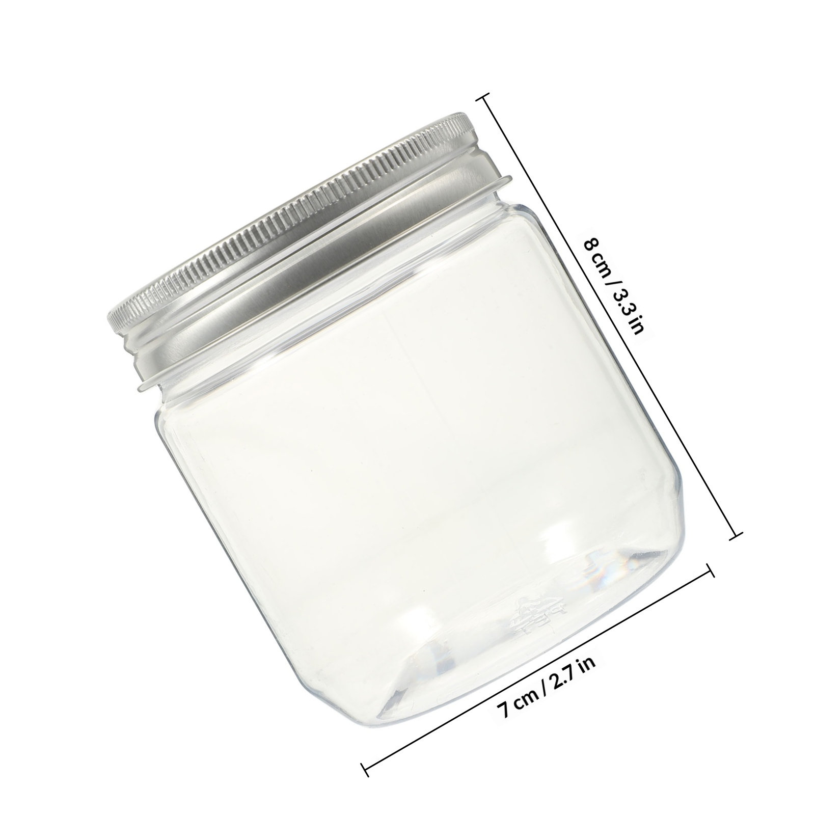 4Pcs Food Grade Airtight Clear - Food Storage Jars Plastic recension och pris