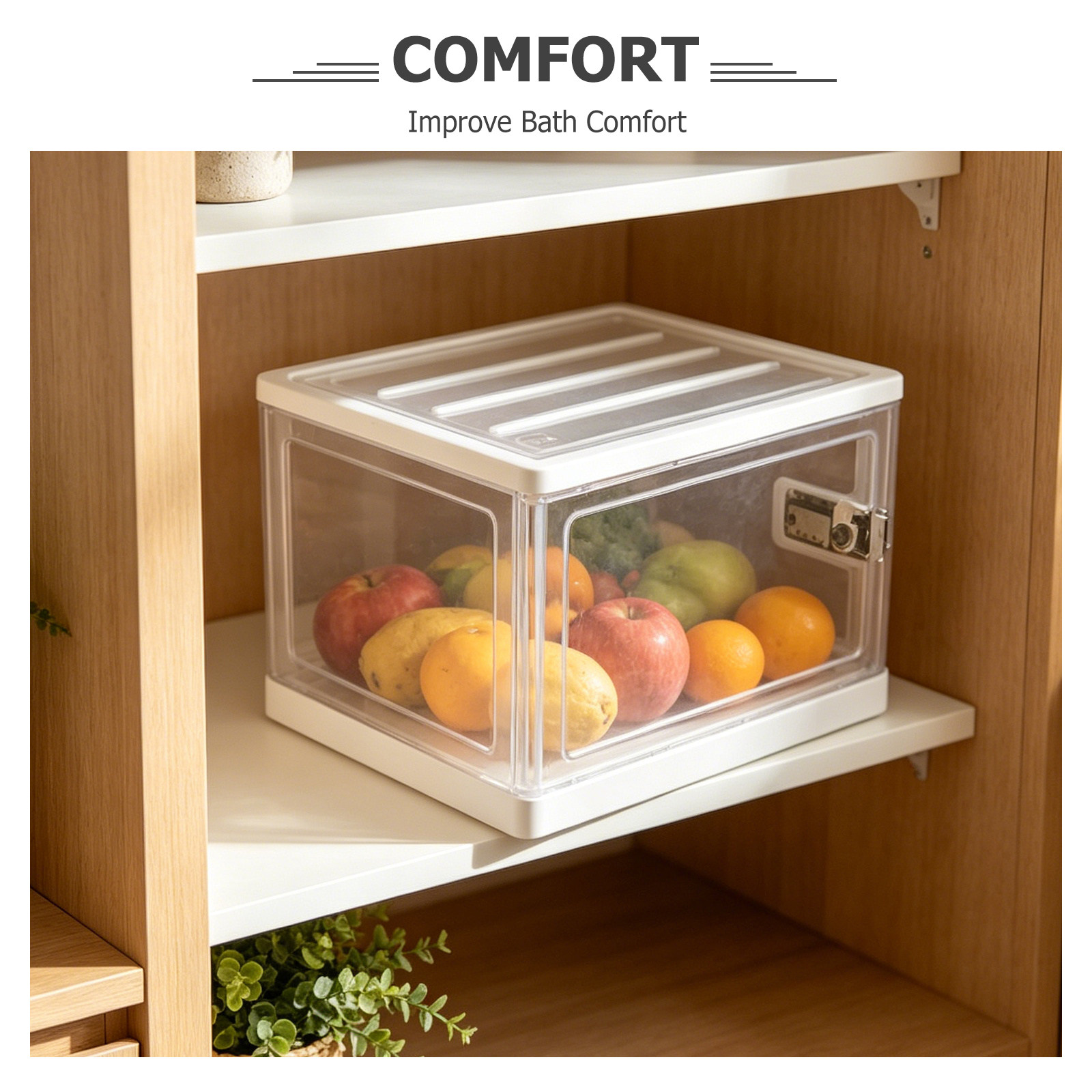 Lockable Storage Box Plastic T - Food Storage Lock Box recension och pris