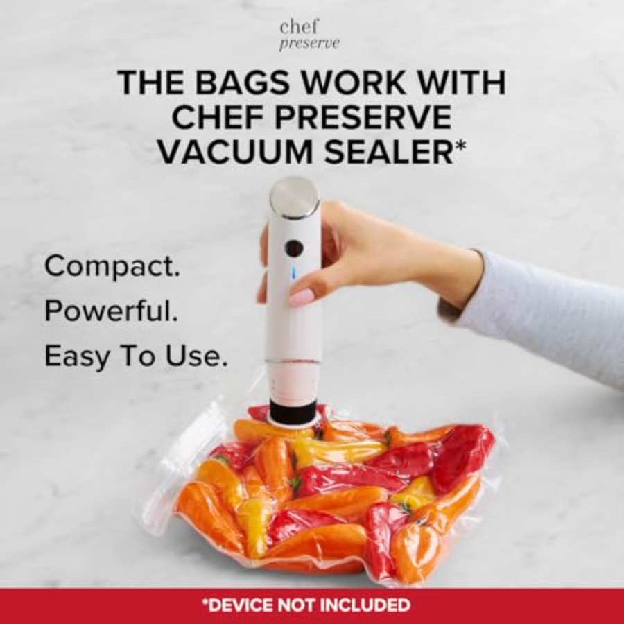 Reusable Vacuum Sealer Bags fo - Food Storage Bags Reusable recension och pris