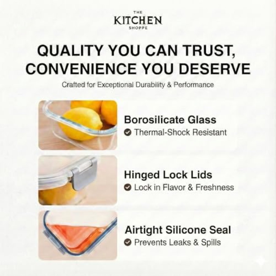 KITCHEN SHOPPE 24pc Borosilica - Food Storage And Container recension och pris