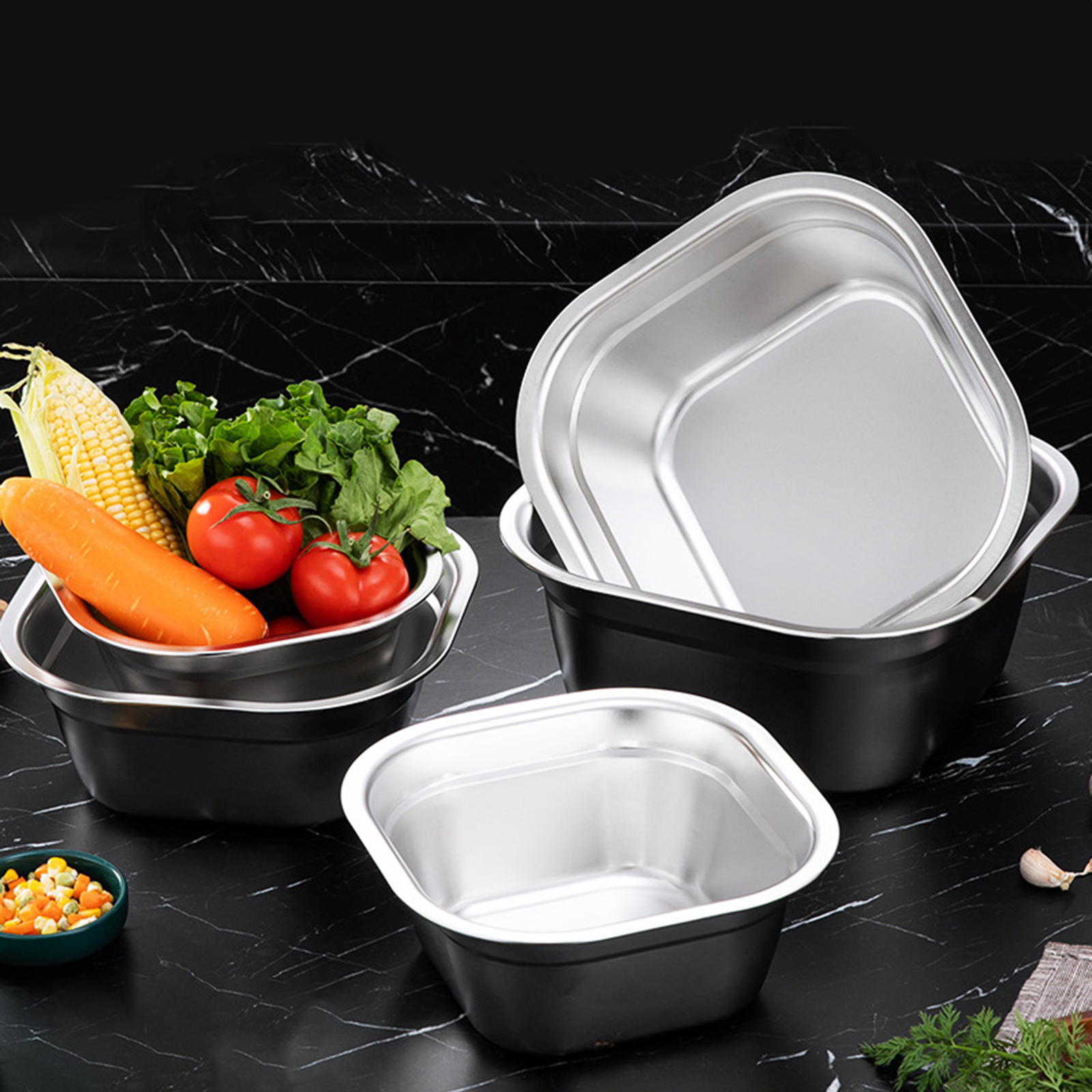 Stainless Steel Square Basin V - Food Storage Time recension och pris