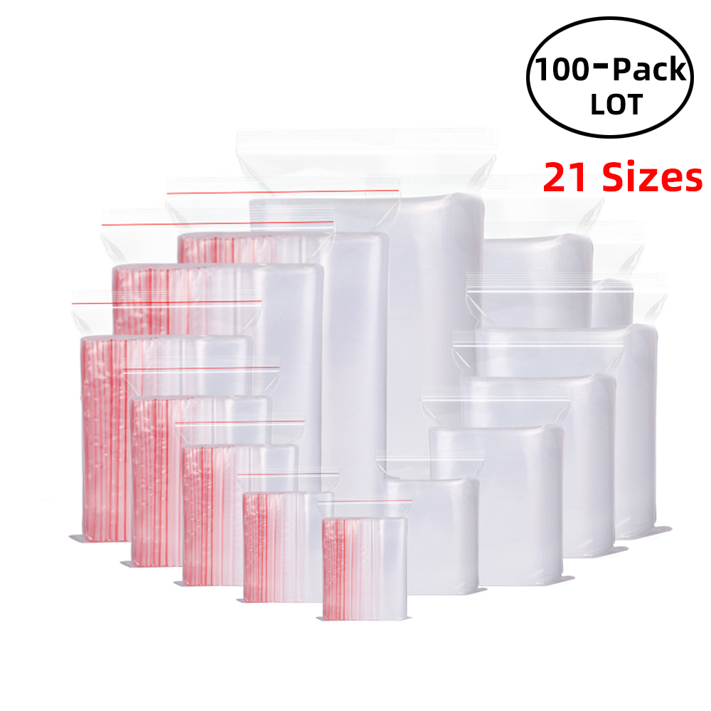 100PCS/Pack Resealable Zip Loc - Lock And Lock Food Storage recension och pris
