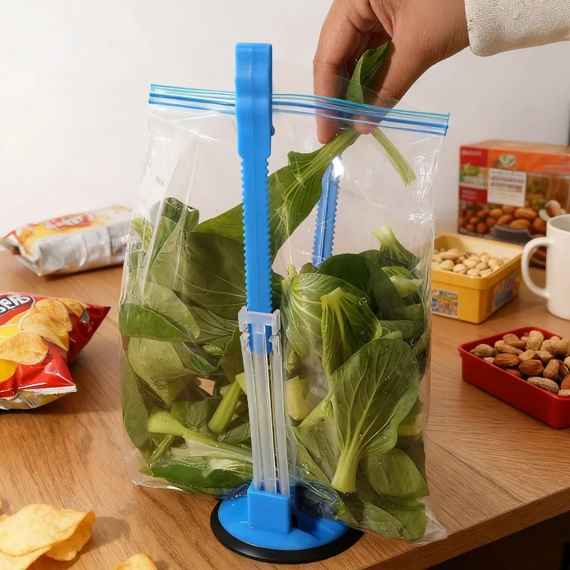 Hands Free Baggy Rack Clip Adj - Food Storage Bags Reusable recension och pris
