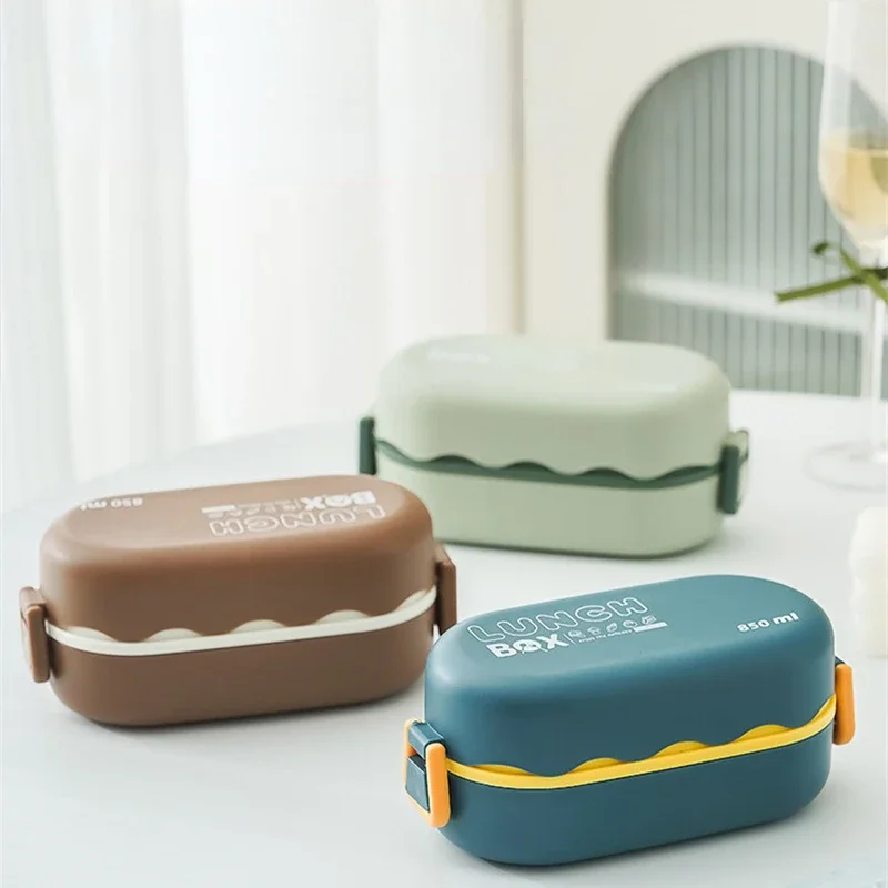 850ML Lunch Box Double-layer P - Food Storage With Compartments recension och pris