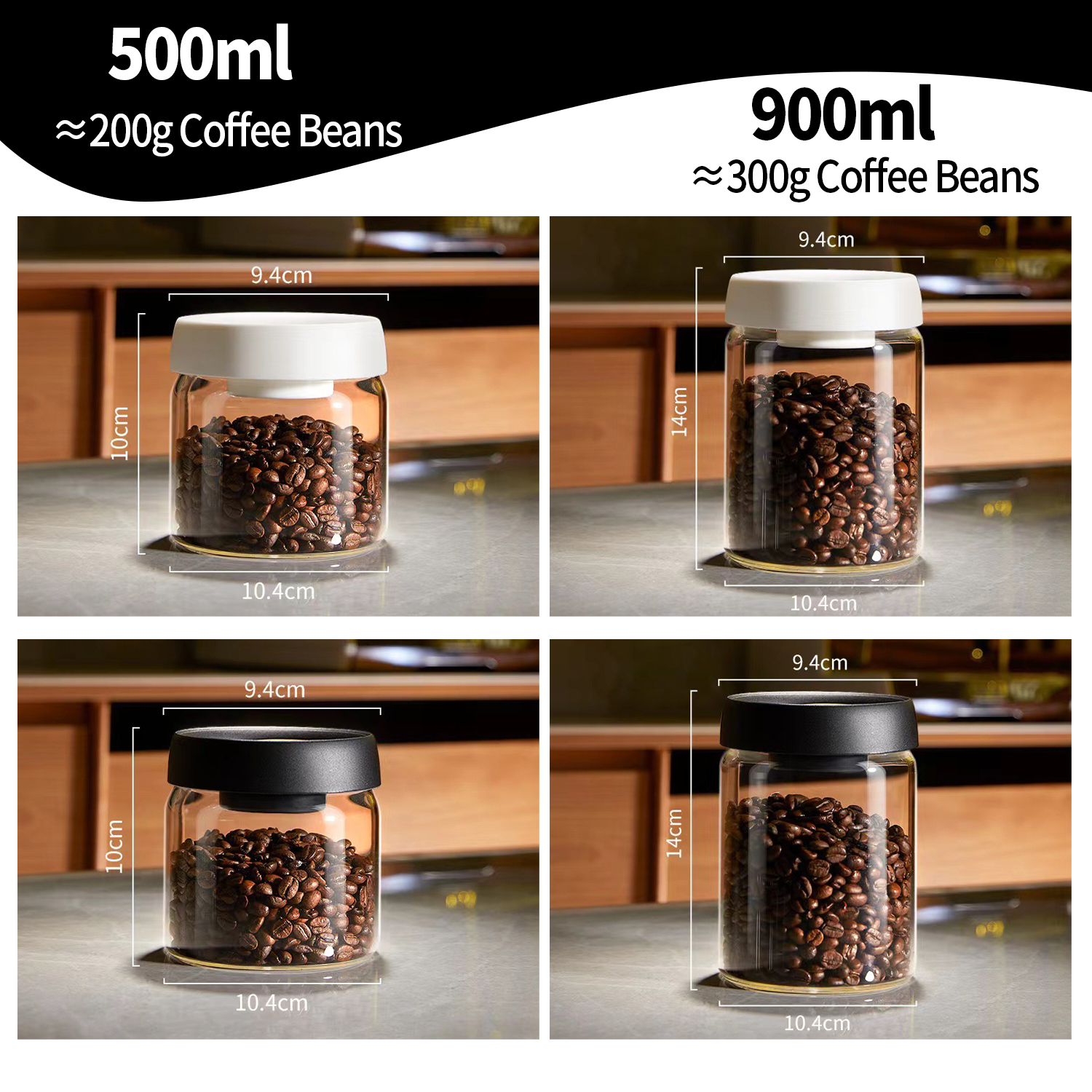 OANKR Vacuum Coffee Canister 5 - Food Storage Time recension och pris
