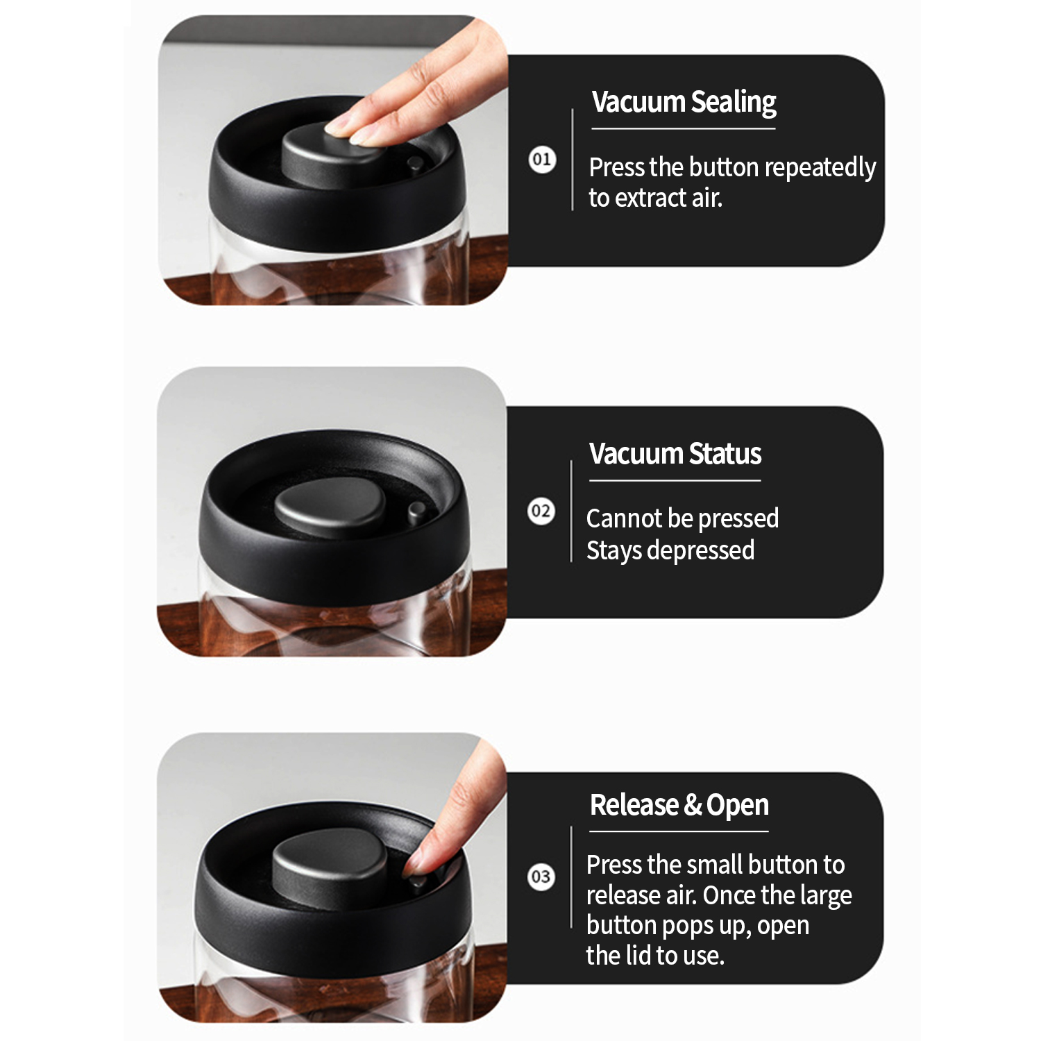 OANKR Vacuum Coffee Canister 5 - Food Storage Time recension och pris