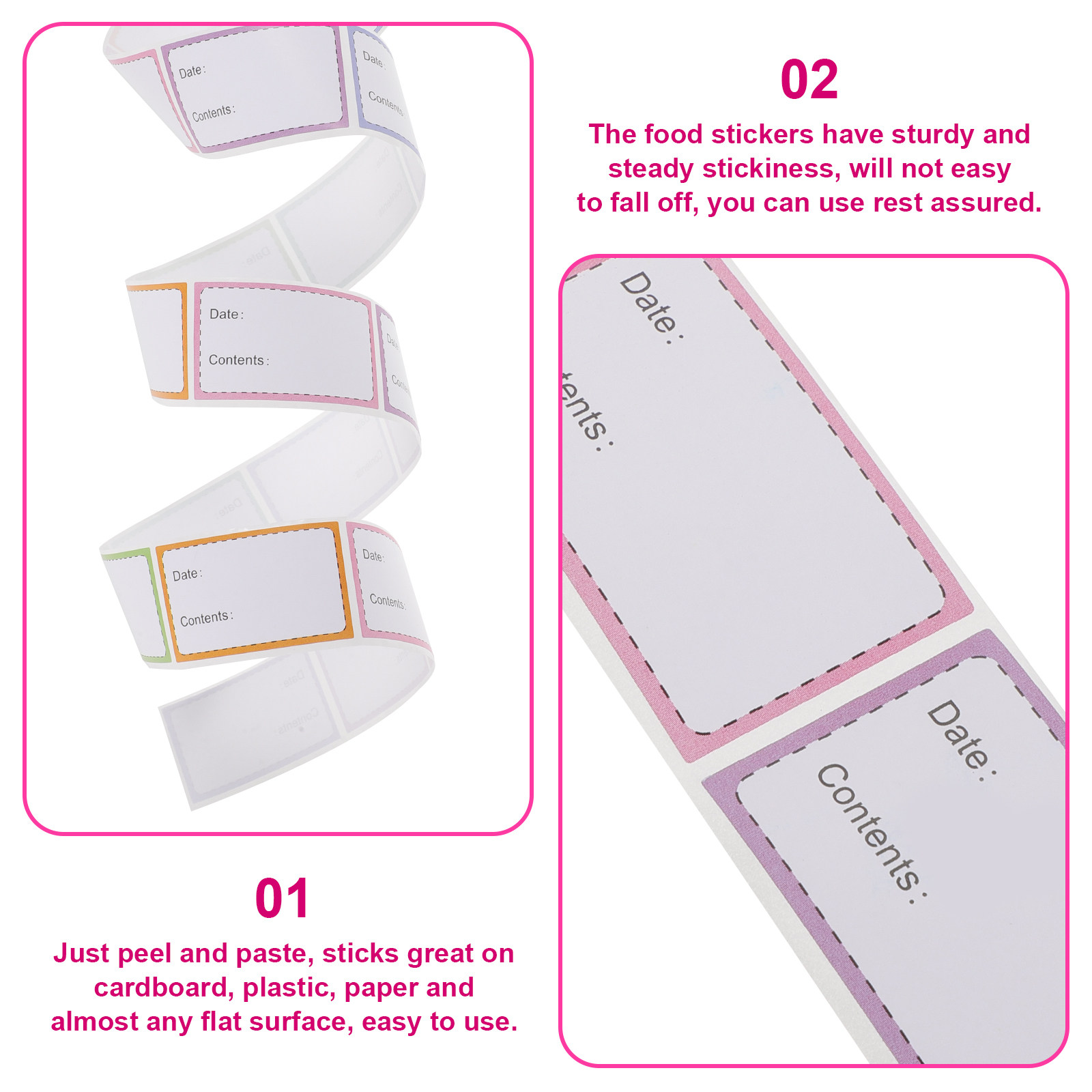 250 Self Adhesive Food Labels  - Food Storage Jar Labels recension och pris