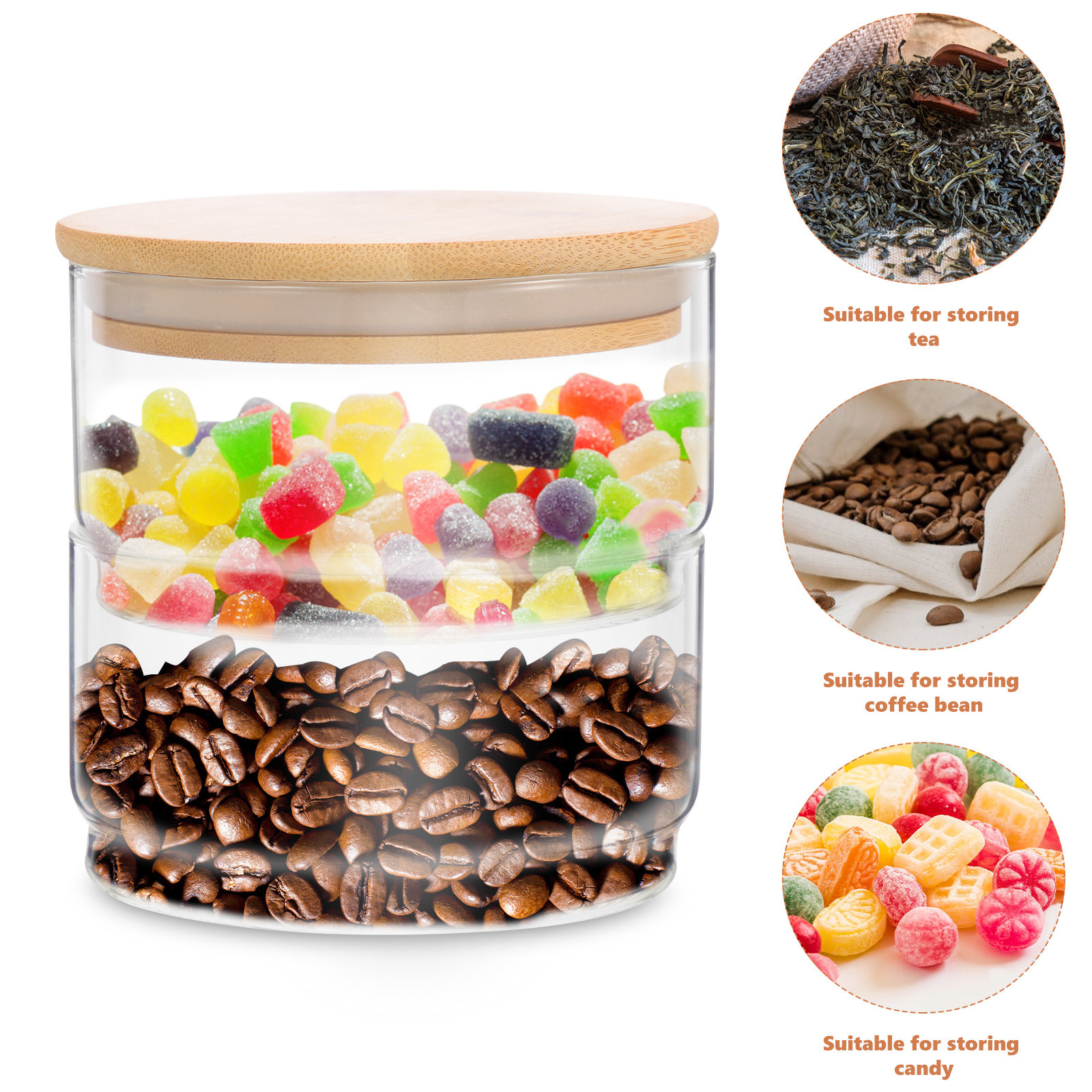 1Set Clear Heavy-Duty Glass Se - Food Storage Plastic Containers With Lids recension och pris