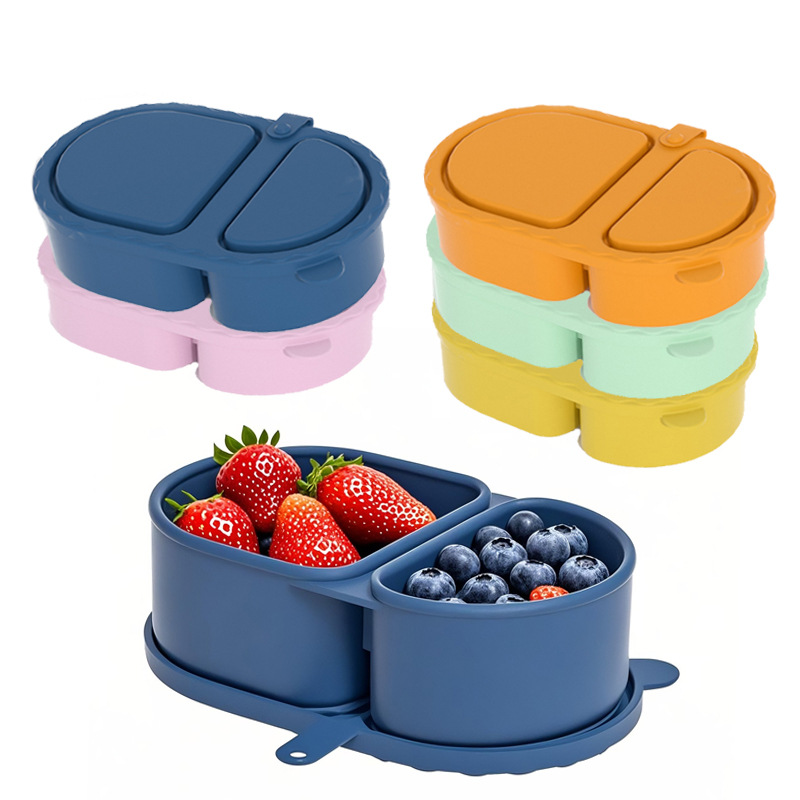Silicone lunch box microwave h - Food Storage With Compartments recension och pris