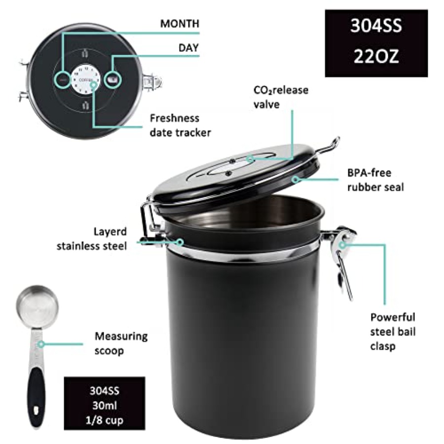 x 2pack 22oz Airtight Stainles - Food Storage Stainless Steel Containers recension och pris