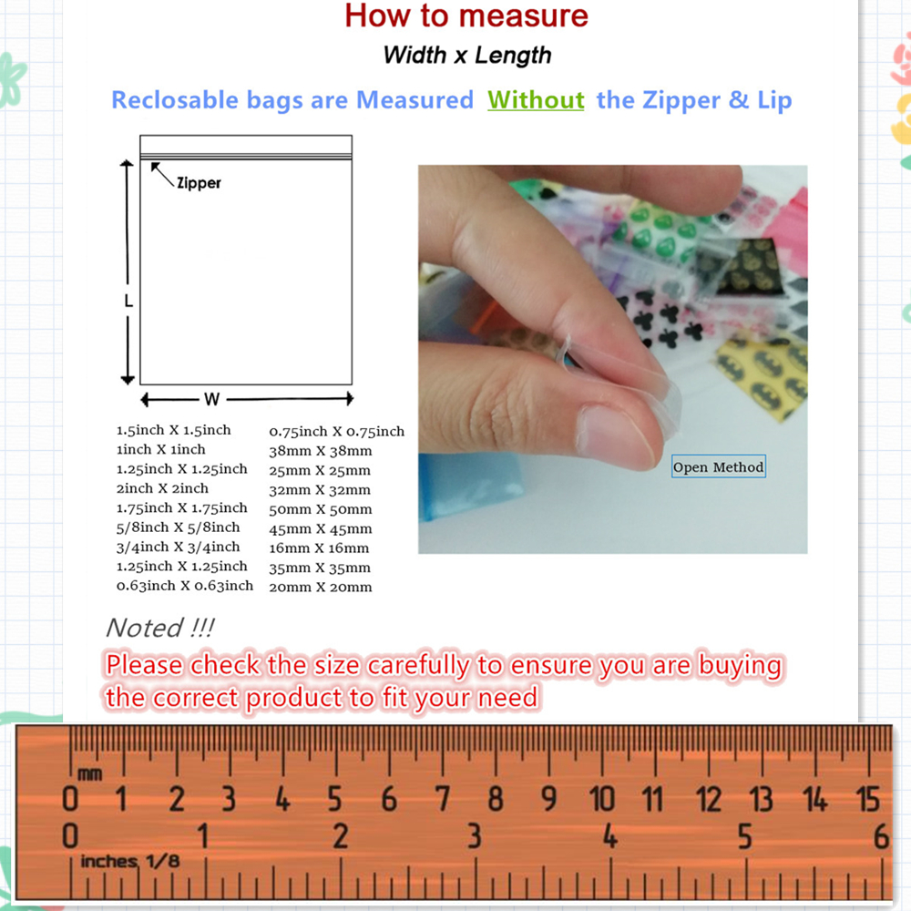 400 Baggies 4 Designs Zip lock - Lock And Lock Food Storage recension och pris
