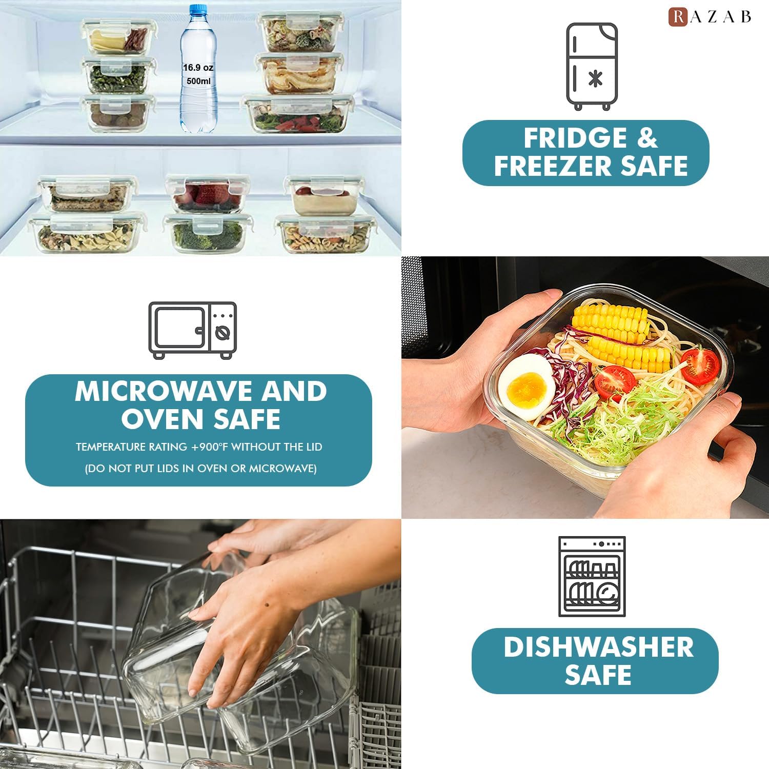24 Pc Airtight Glass Food Stor - Food Storage And Container recension och pris