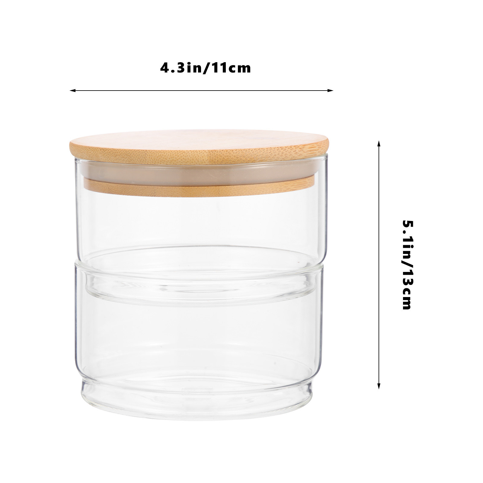 1Set Clear Glass Sealing Jars  - Food Storage Jars Plastic recension och pris