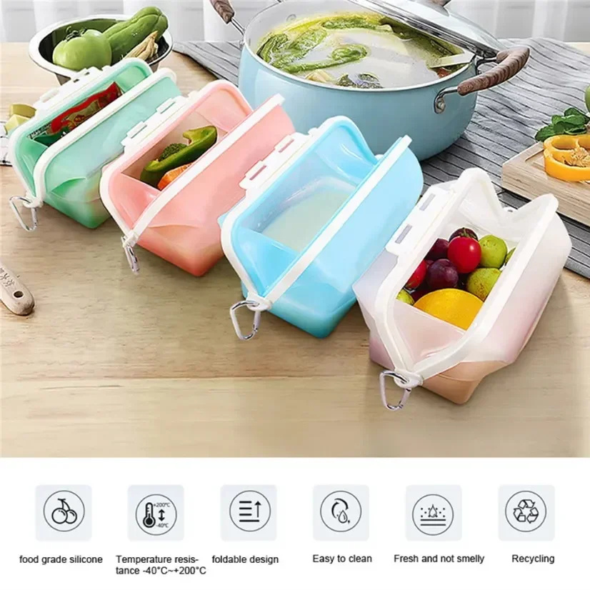 Silicone Travel Premium Reusab - Food Storage Bags Reusable recension och pris