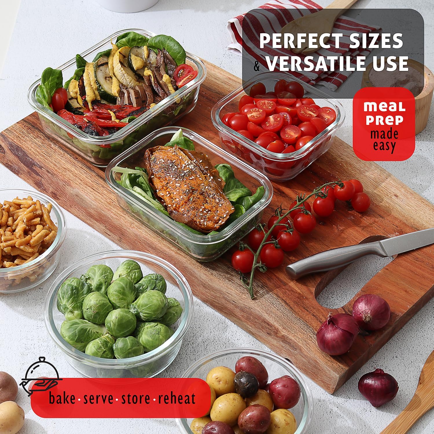48-Piece Glass Food Storage Co - Food Storage And Container recension och pris