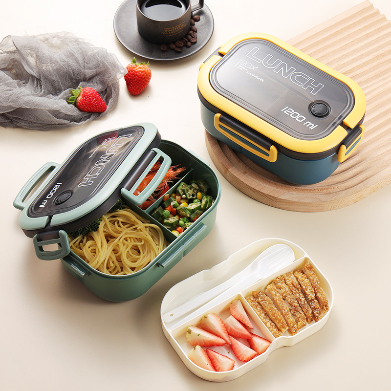 Single Double-layer Lunch Box  - Food Storage With Compartments recension och pris