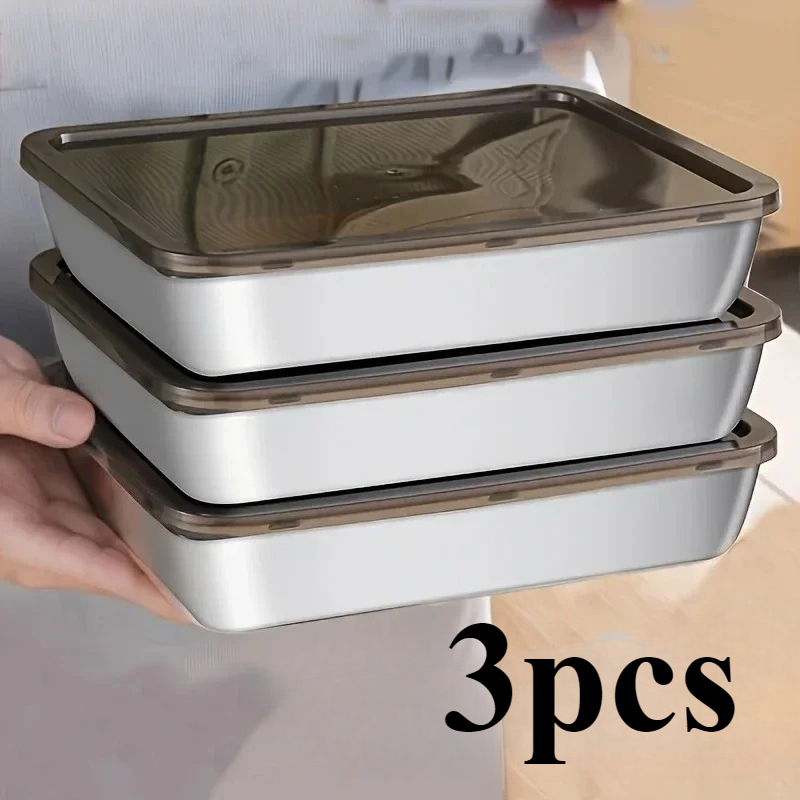 3pc Stainless Steel Food Stora - Food Storage Stainless Steel Containers recension och pris