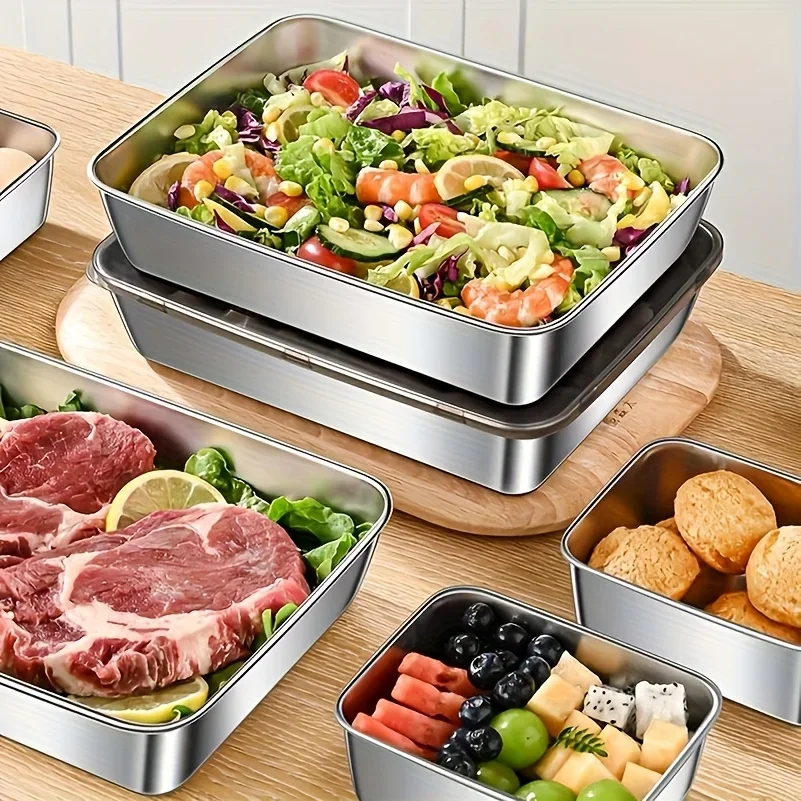 3pc Stainless Steel Food Stora - Food Storage Stainless Steel Containers recension och pris