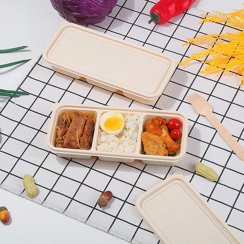 Hamburger Lunch Box Double Tie - Food Storage With Compartments recension och pris