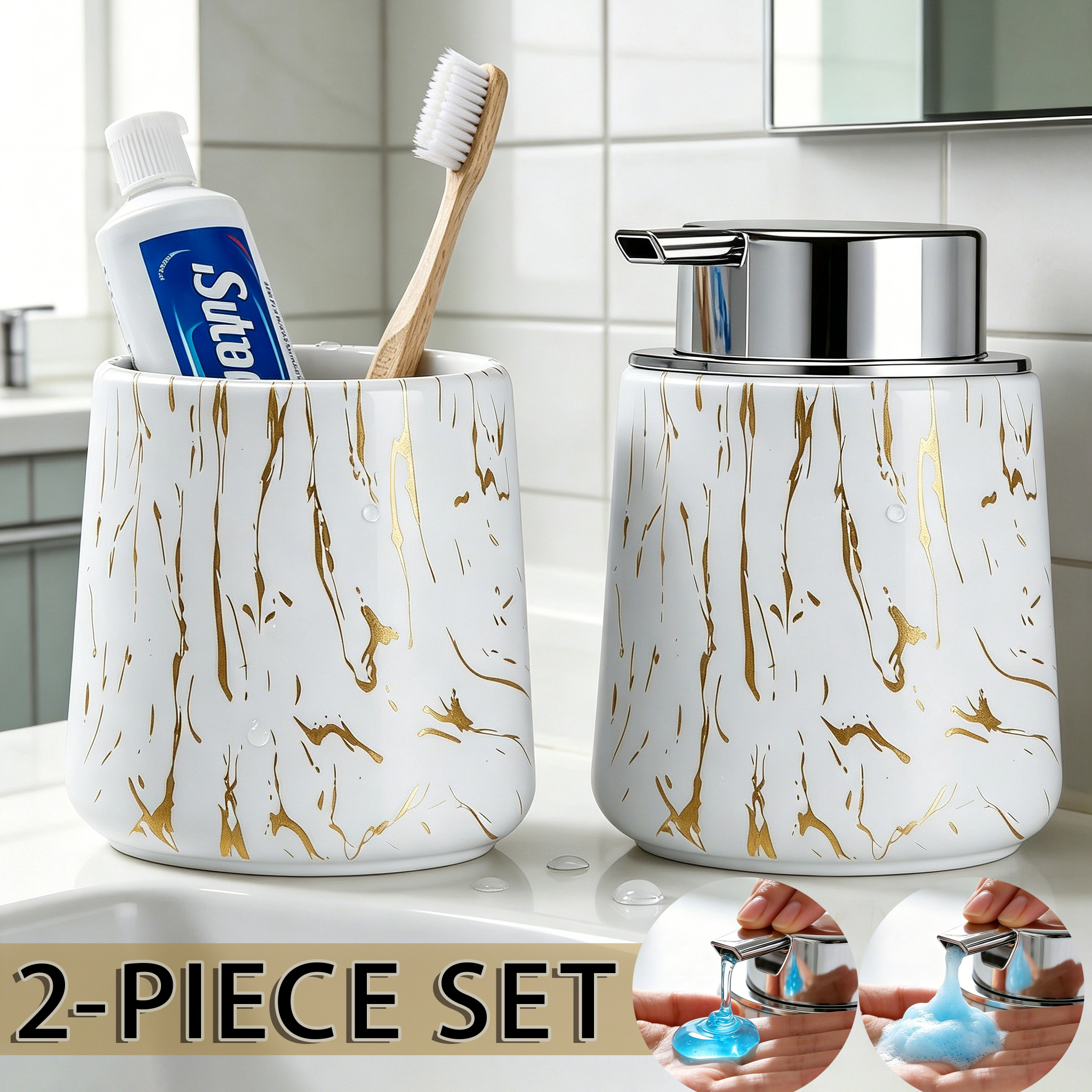 Elegant Bathroom Foam Soap Dis - Food Storage Organiser recension och pris