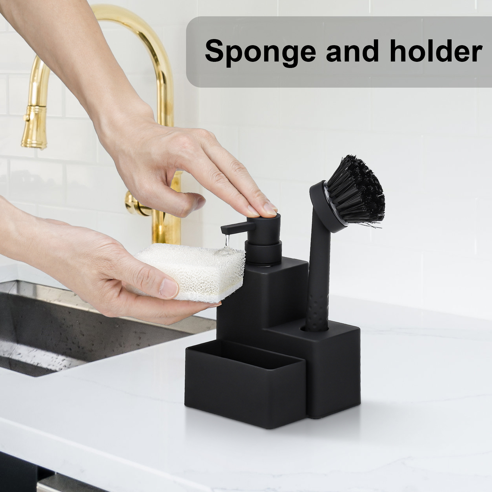 Modern Square Dish Soap Dispen - Food Storage Organiser recension och pris