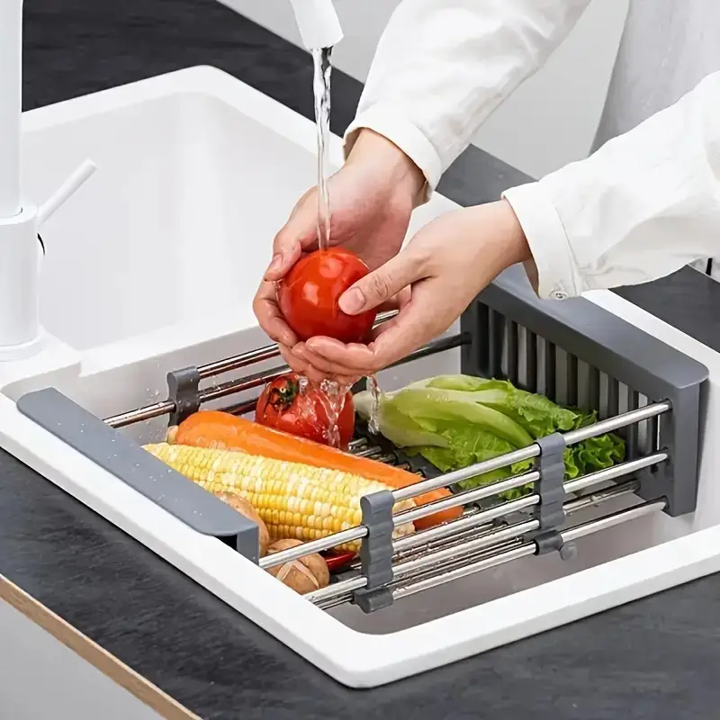 Expandable Stainless Steel Sin - Food Storage Organiser recension och pris