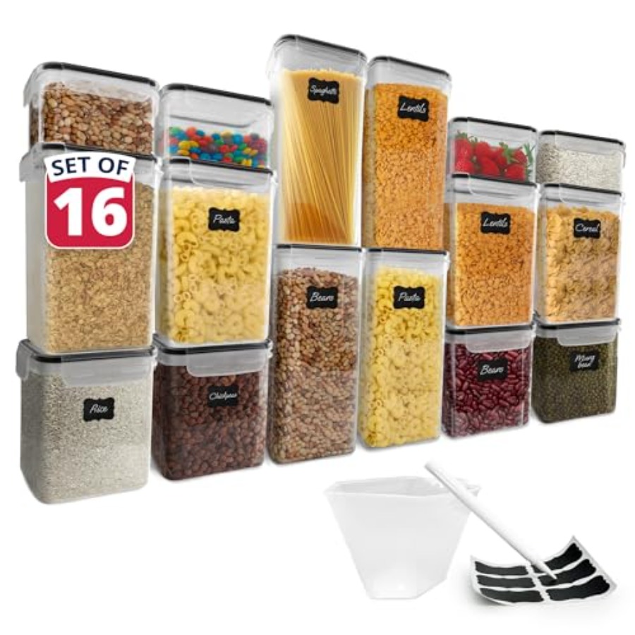 Airtight Food Storage Containe - Food Storage Plastic Containers With Lids recension och pris