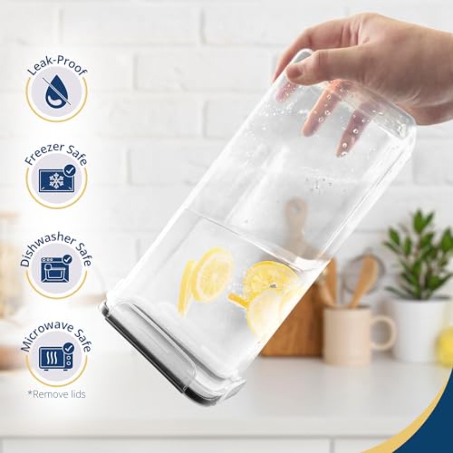 Airtight Food Storage Containe - Food Storage Plastic Containers With Lids recension och pris