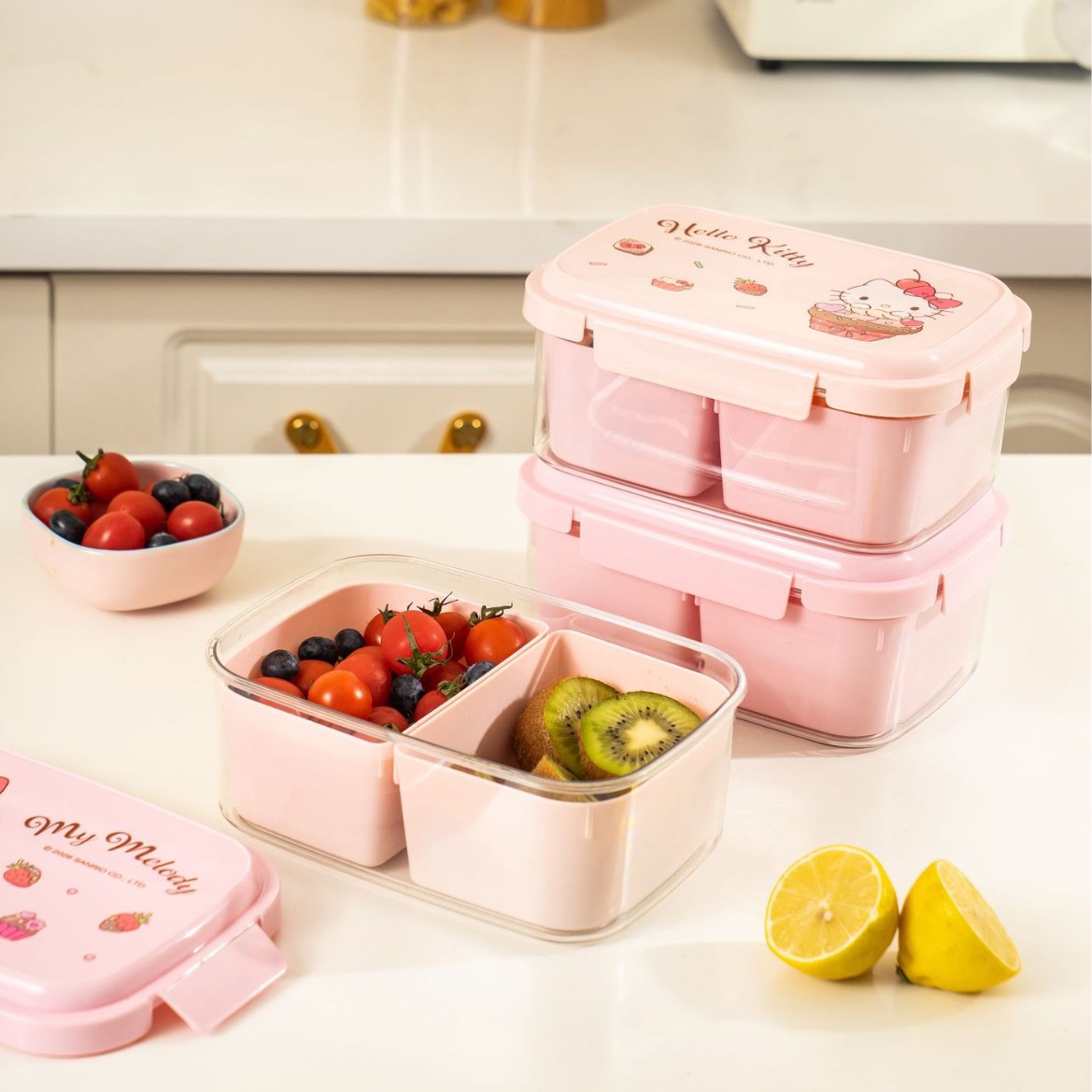 Sanrio Hello Kitty Bento Lunch - Food Storage With Compartments recension och pris