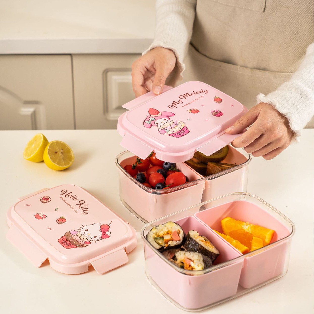 Sanrio Hello Kitty Bento Lunch - Food Storage With Compartments recension och pris