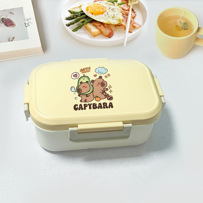 Capybara Bento Lunch Box Carto - Food Storage And Container recension och pris