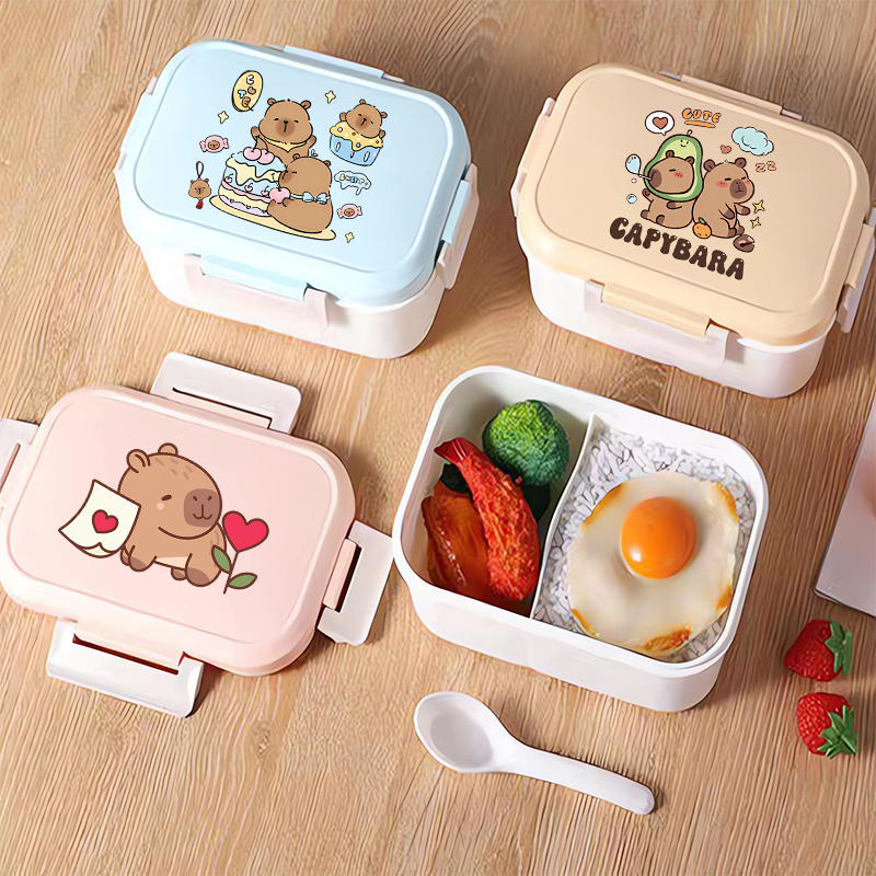 Capybara Bento Lunch Box Carto - Food Storage And Container recension och pris