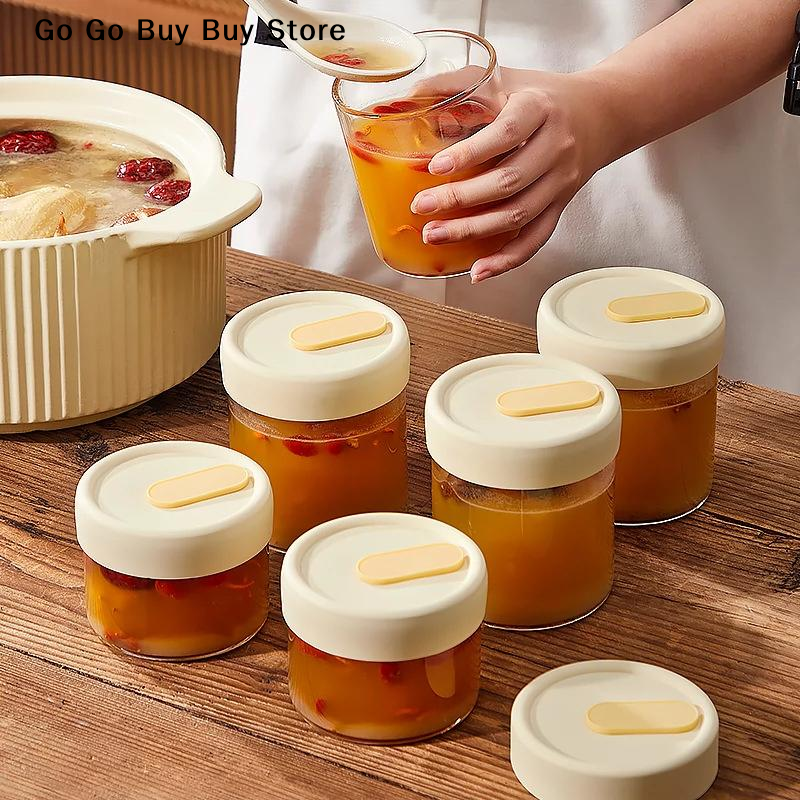 【ST】1Pc 240/400ML Glass Food S - Food Storage Heat recension och pris