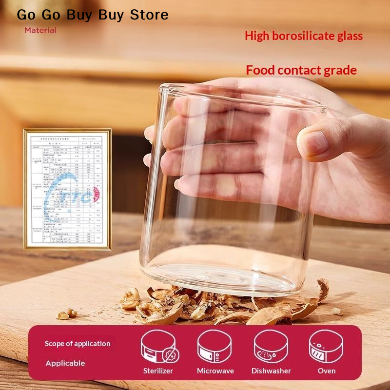 【ST】1Pc 240/400ML Glass Food S - Food Storage Heat recension och pris