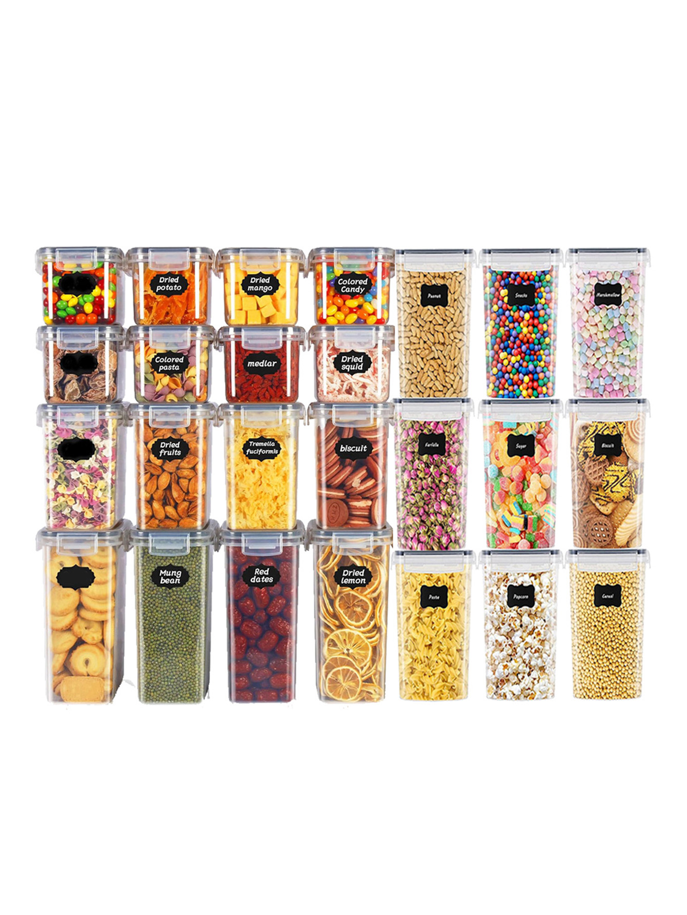 48pcs,Sealed food storage cont - Food Storage Jar Labels recension och pris