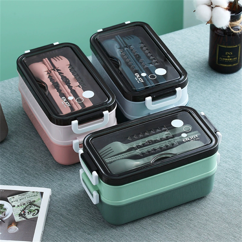 Double-layer Lunch Box 1pc Por - Food Storage With Compartments recension och pris