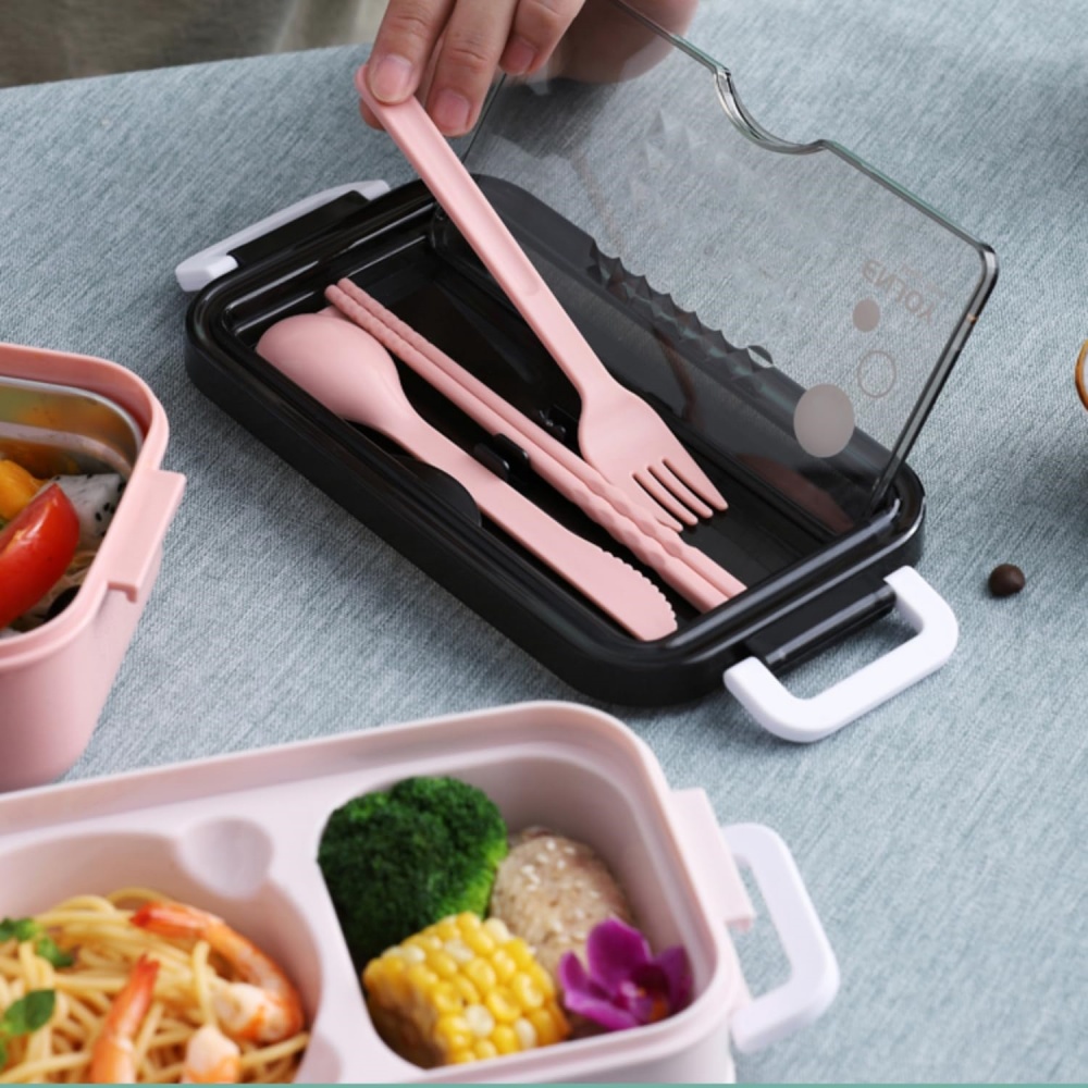Double-layer Lunch Box 1pc Por - Food Storage With Compartments recension och pris