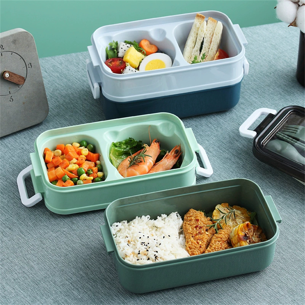Double-layer Lunch Box 1pc Por - Food Storage With Compartments recension och pris