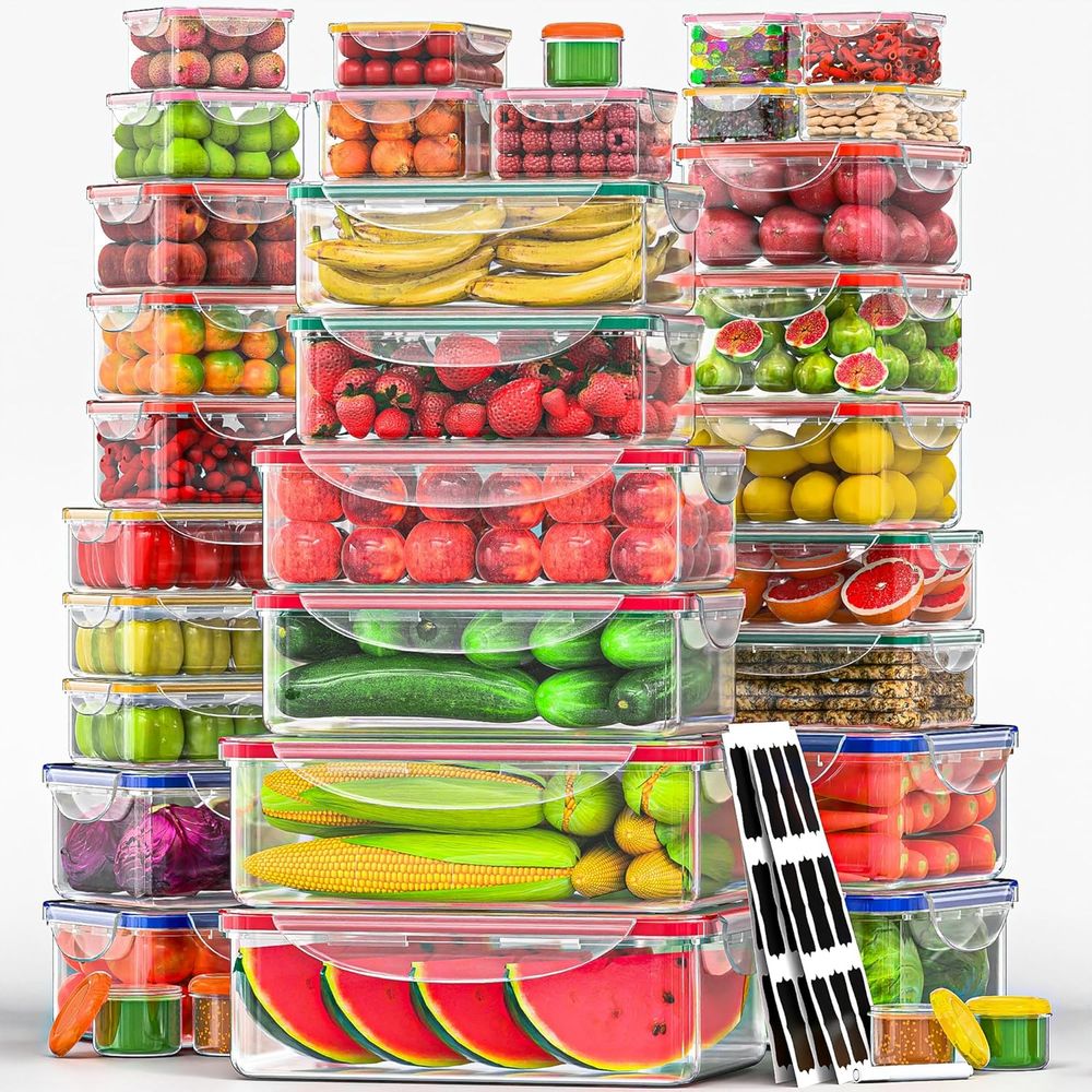 70 Pcs Large Food Storage Cont - Food Storage And Container recension och pris