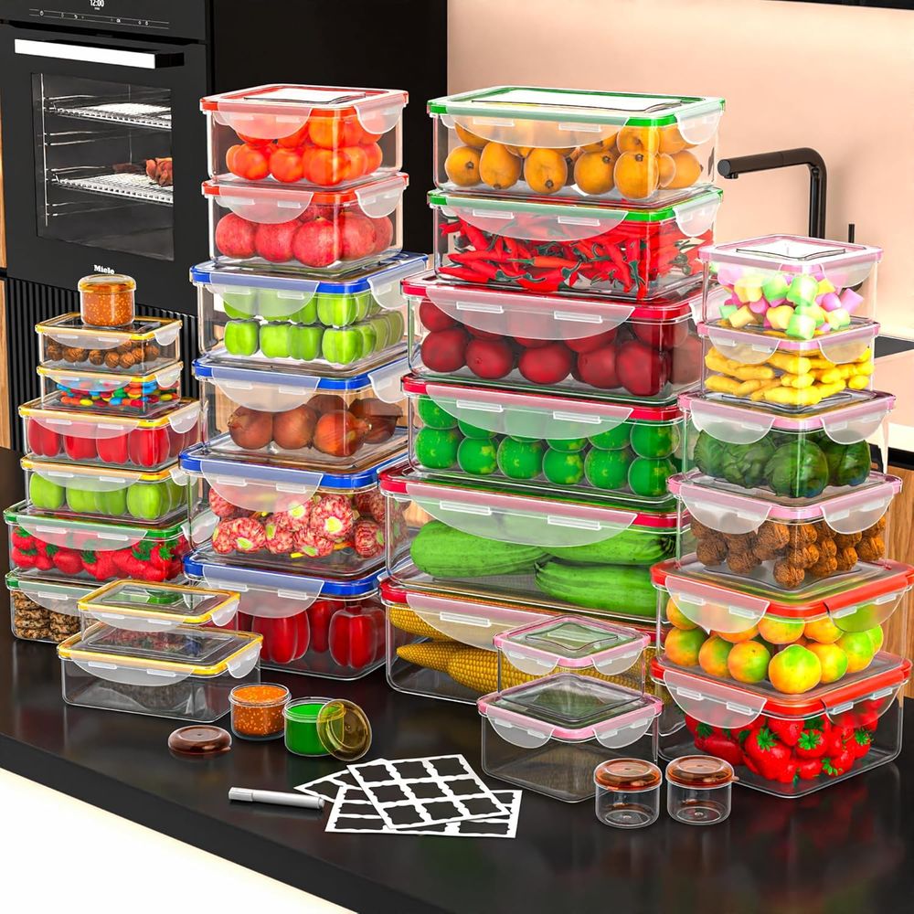 70 Pcs Large Food Storage Cont - Food Storage And Container recension och pris