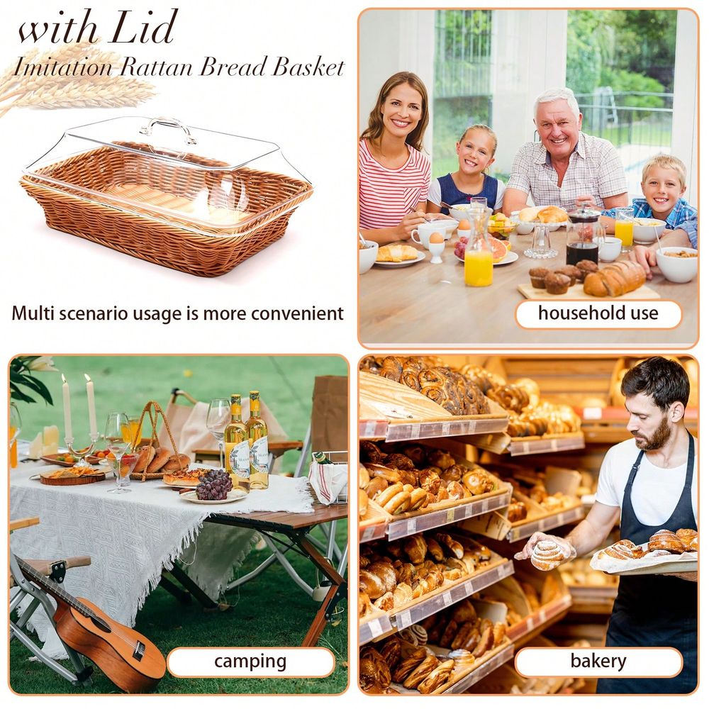 X9.8 Large Bread Basket With A - Food Storage Stainless Steel Containers recension och pris