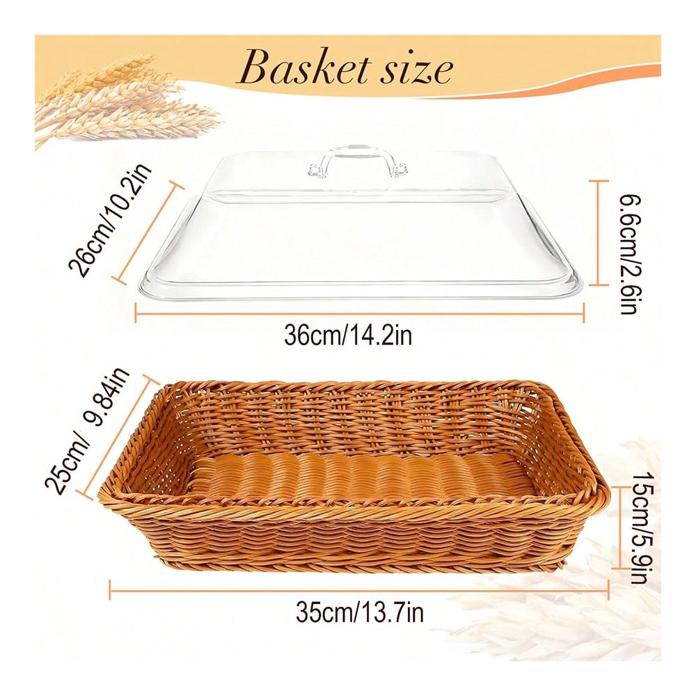 X9.8 Large Bread Basket With A - Food Storage Stainless Steel Containers recension och pris