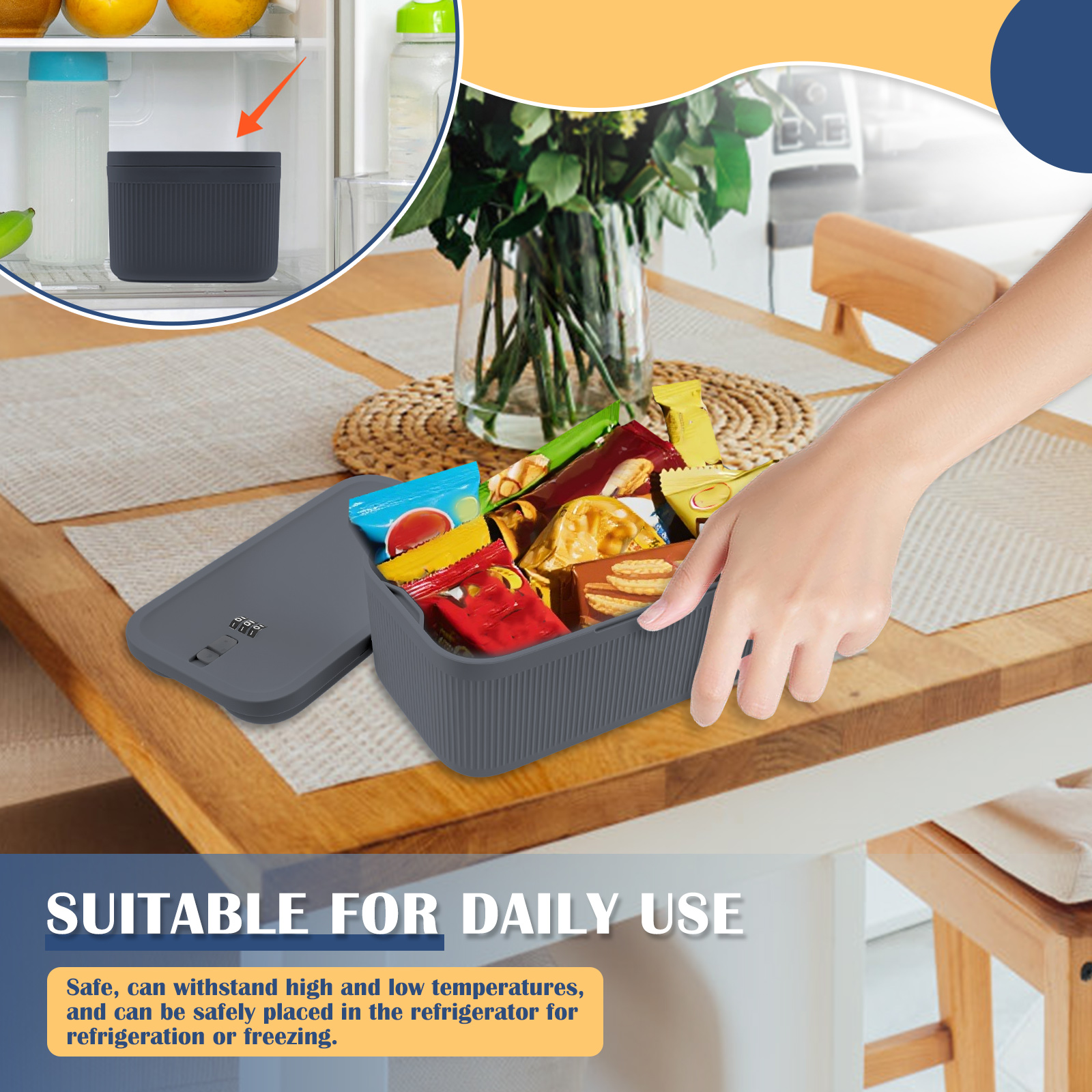 Lockable Storage Box Versatile - Food Storage Lock Box recension och pris