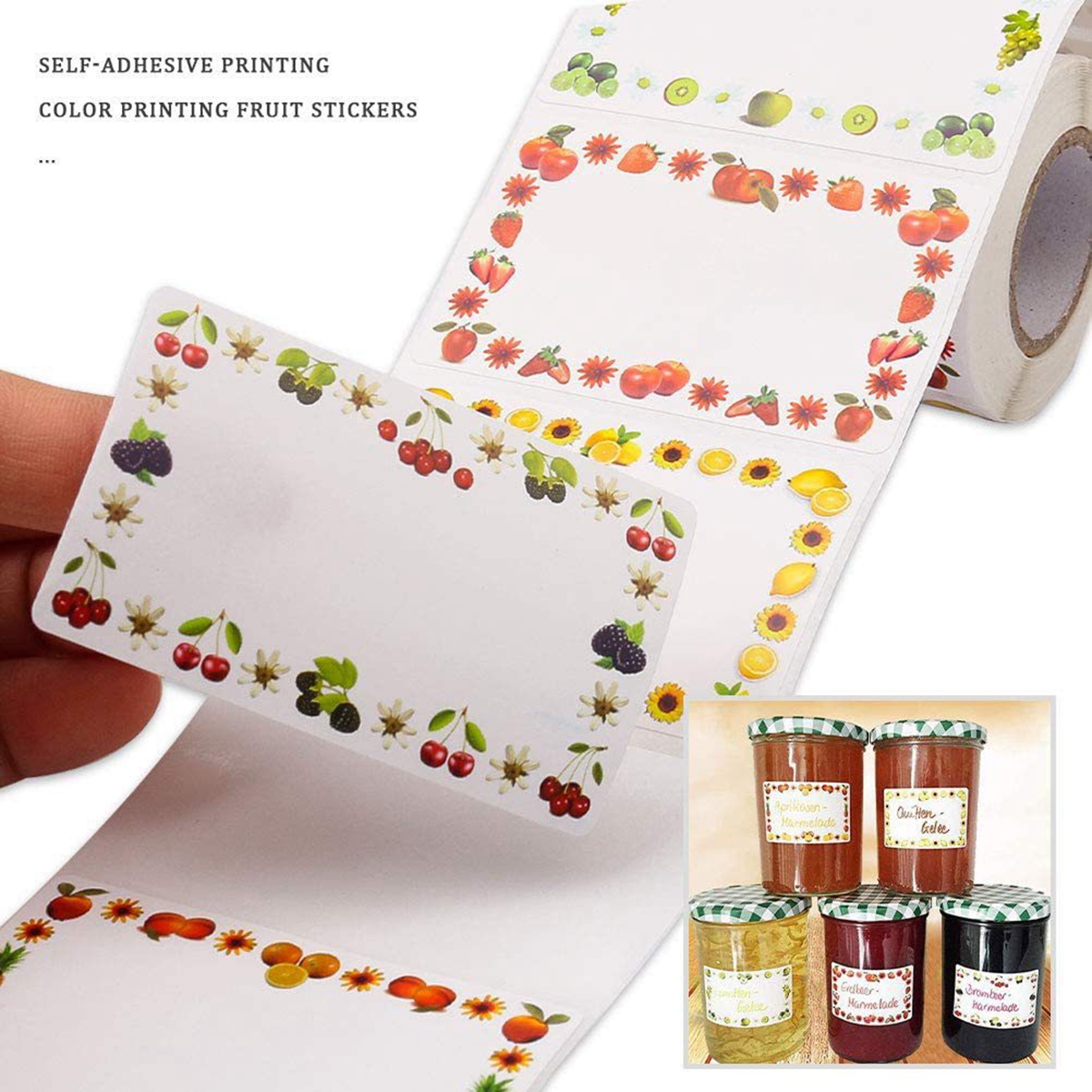 250Pcs Rectangle Canning Label - Food Storage Jar Labels recension och pris